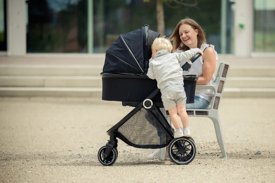Ding Fenix Black/Black Kinderwagen DI-191701 - Afbeelding 19