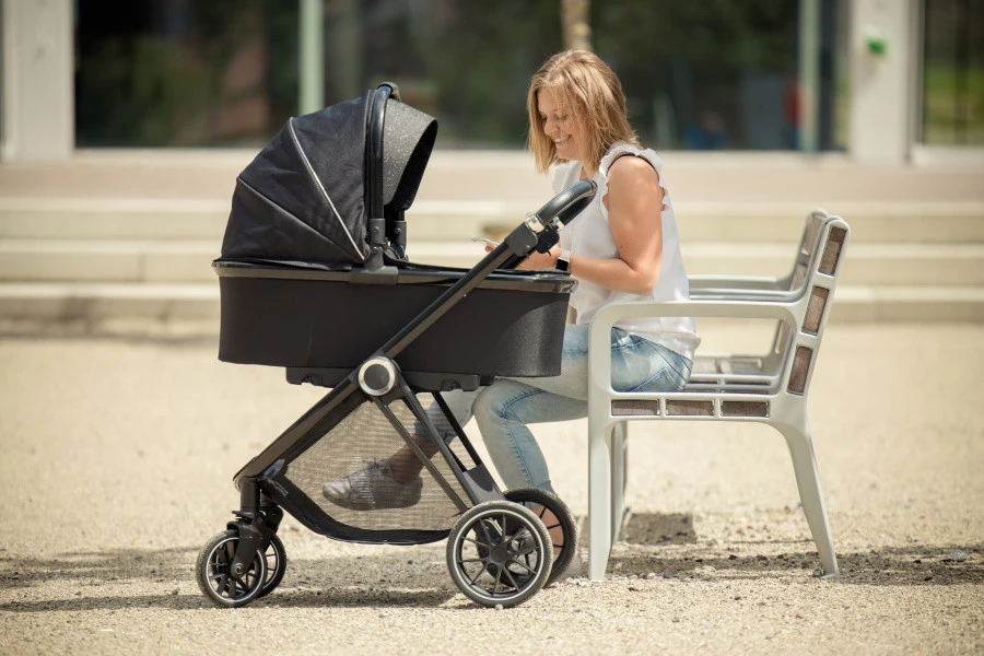 Ding Fenix Black/Black Kinderwagen DI-191701 - Afbeelding 16
