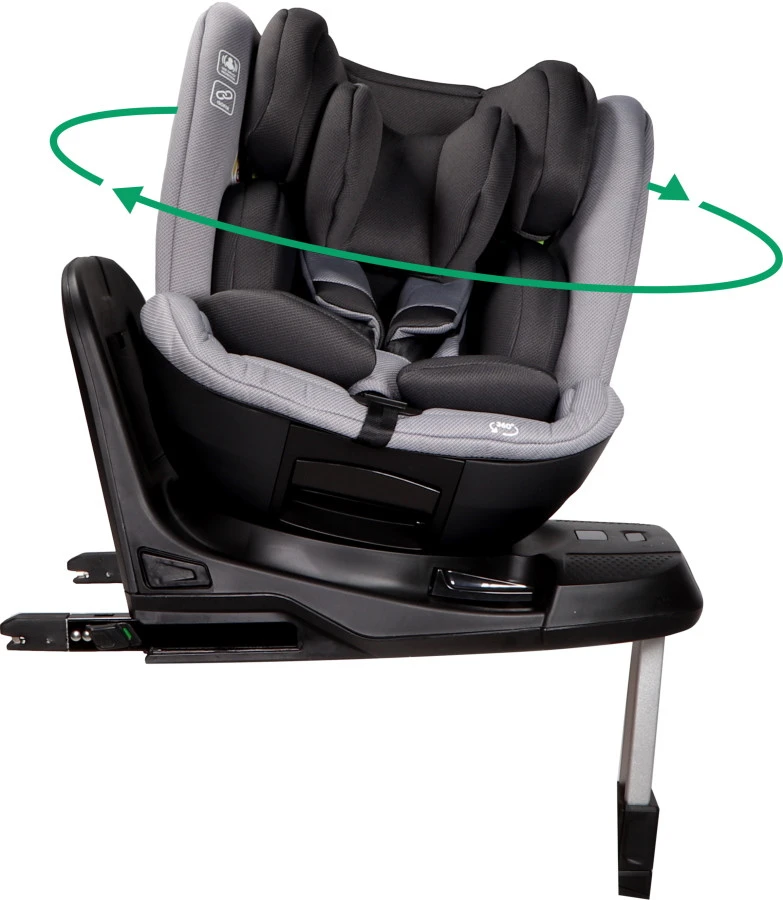 Ding Troy Black/Grey 360° I-Size Autostoel 0-36 Kg DI-101923 - Afbeelding 2