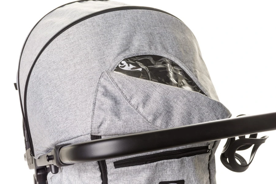 4Baby Moody XXII Grey Wandelwagen Incl. Beenkap - Afbeelding 7