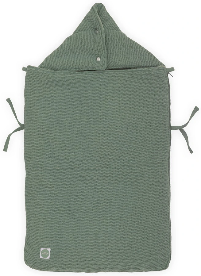 Jollein Basic Knit Forest Green 3/5 Punts 0-9 Maanden Autostoel Voetenzak 025-811-65371 - Afbeelding 2
