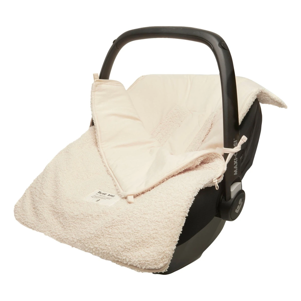 Jollein Boucle Naturel 3/5 Punts 0-9 Maanden Autostoel Voetenzak 025-811-66060