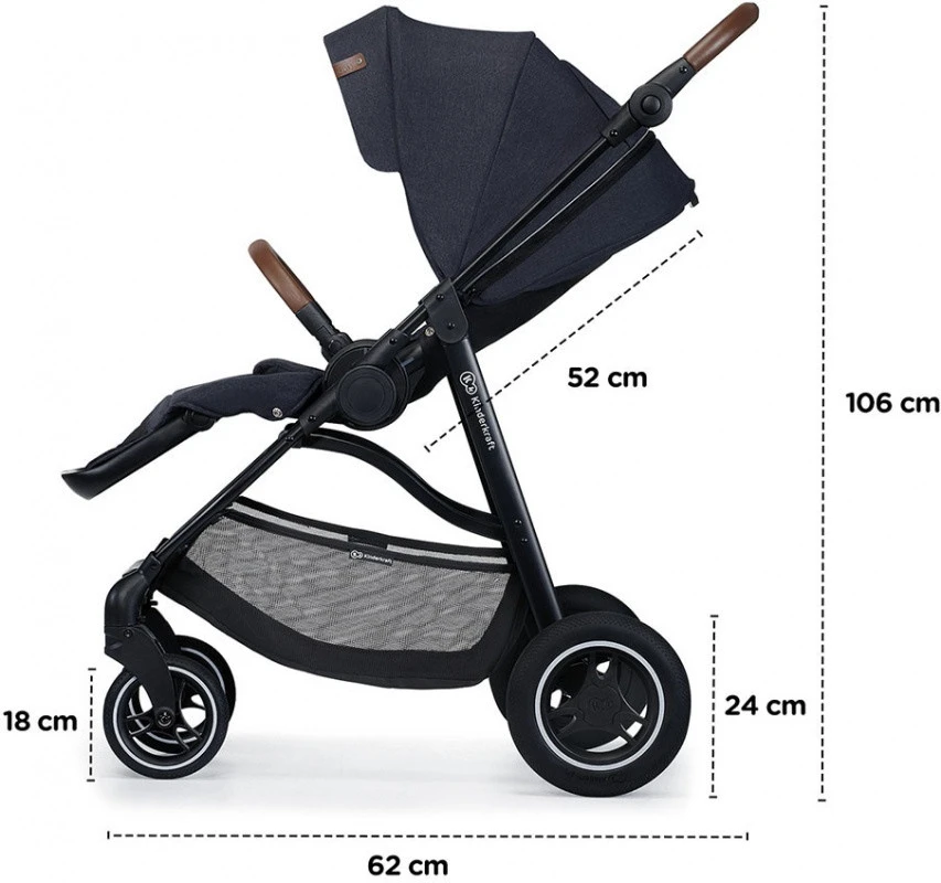 Kinderkraft All Road Imperial Blue Wandelwagen KKWALRONAV0000 - Afbeelding 18