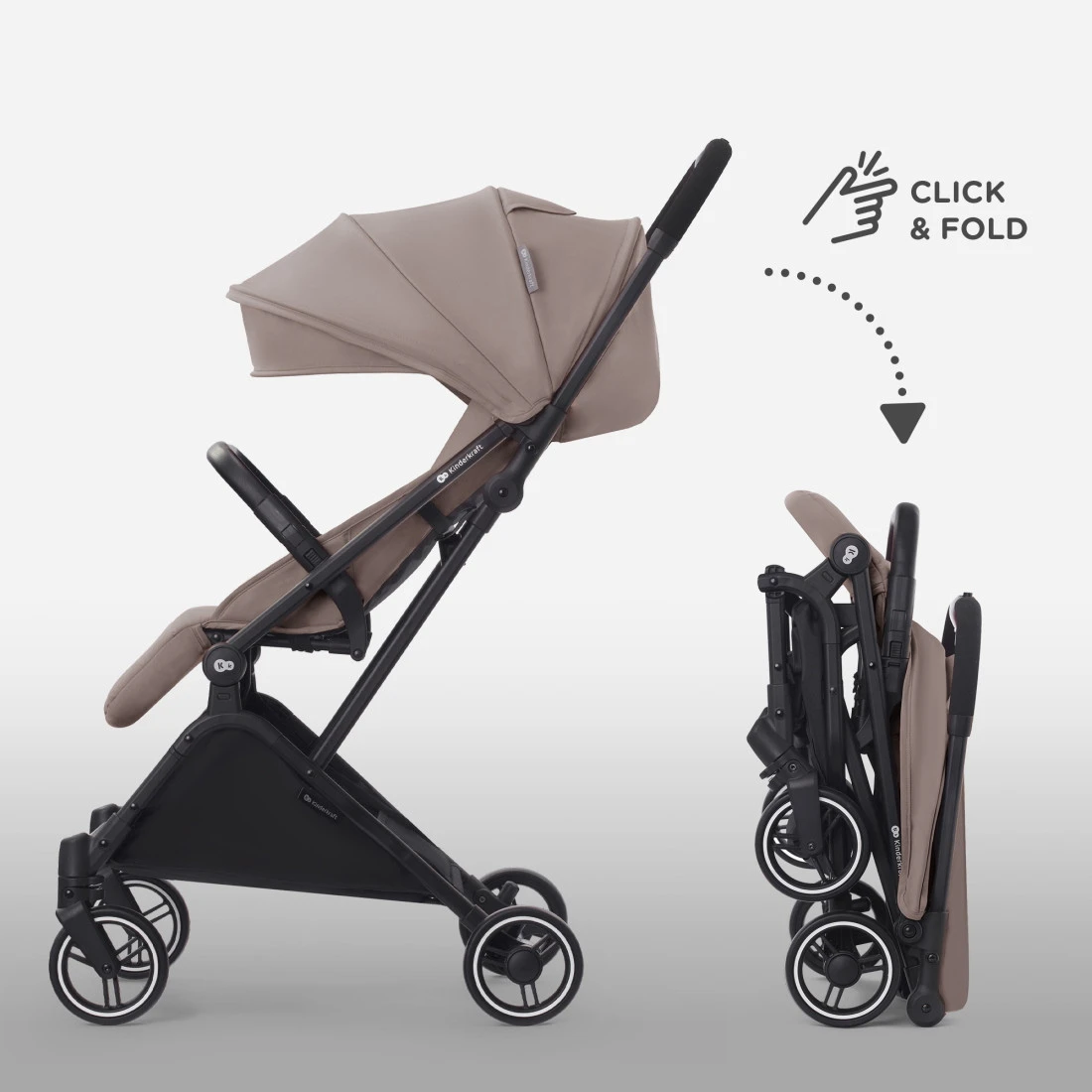 Kinderkraft Indy 2 Calm Beige Wandelwagen KSINDY00BEG0000 - Afbeelding 9