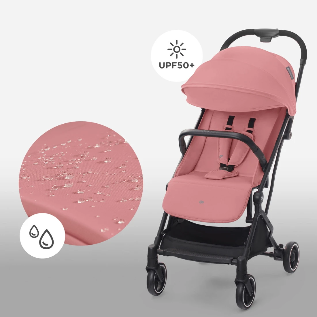 Kinderkraft Indy 2 Dhalia Pink Wandelwagen KSINDY00PNK0000 - Afbeelding 11