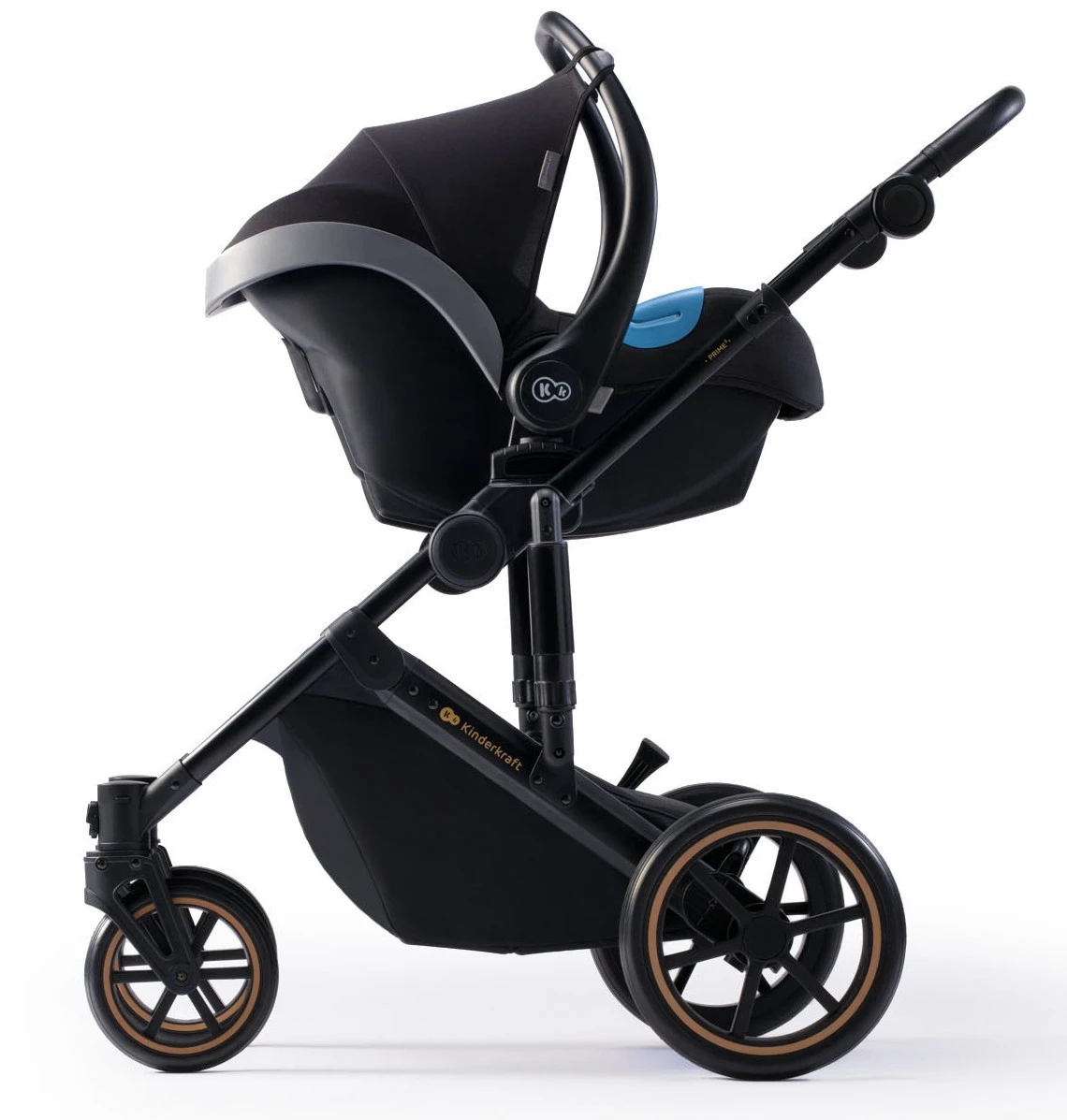 Kinderkraft Prime 2 Sandrose Beige 3-in-1 Kinderwagen Incl. Autostoel KSPRIM02BEG3000 - Afbeelding 5