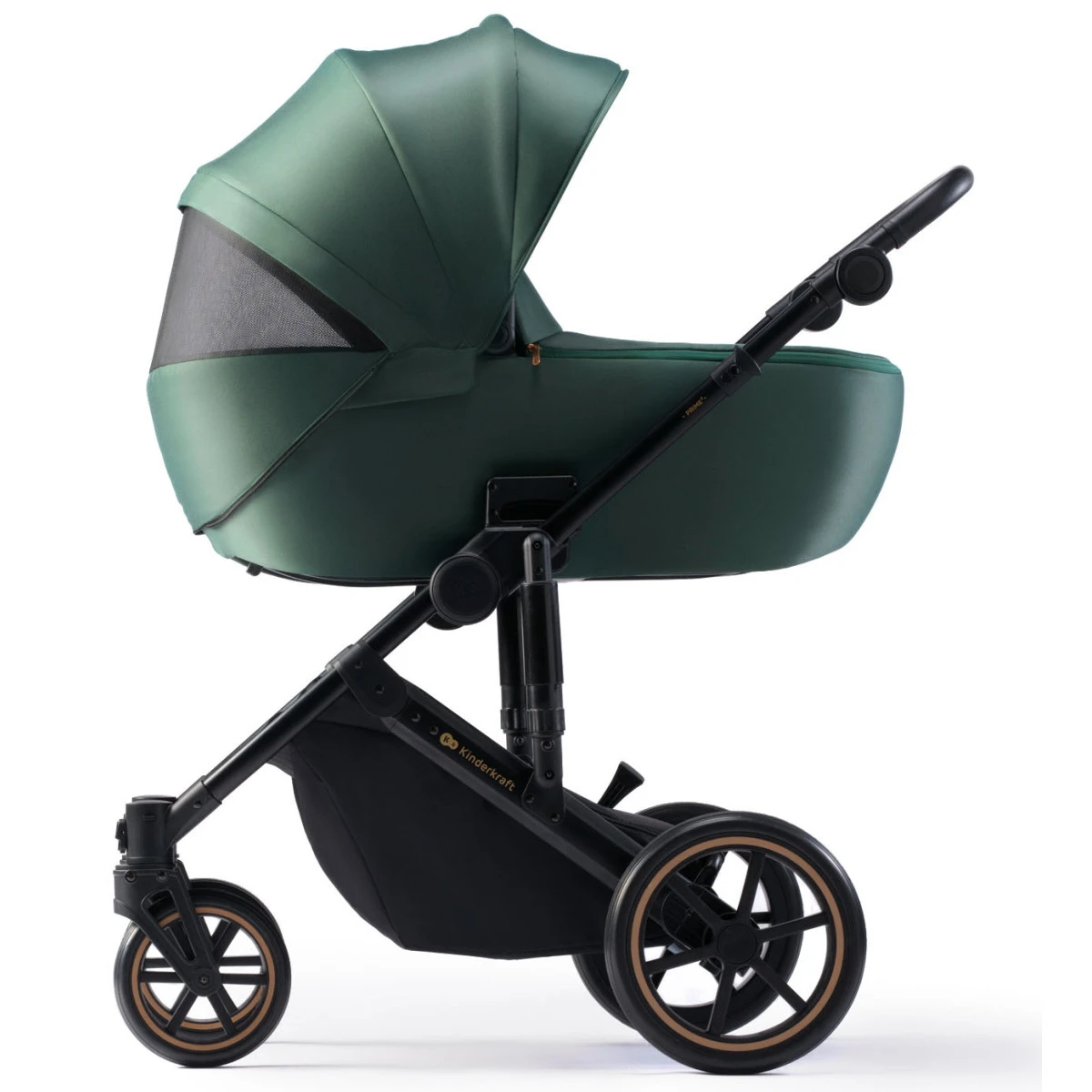 Kinderkraft Prime 2 Dark Green 3-in-1 Kinderwagen Incl. Autostoel KSPRIM02GRE3000 - Afbeelding 2