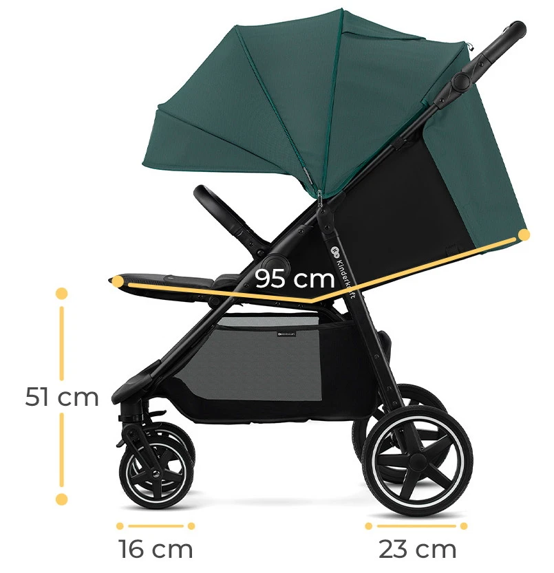 Kinderkraft Route Midnight Black Wandelwagen KSROUT00BLK0000 - Afbeelding 10