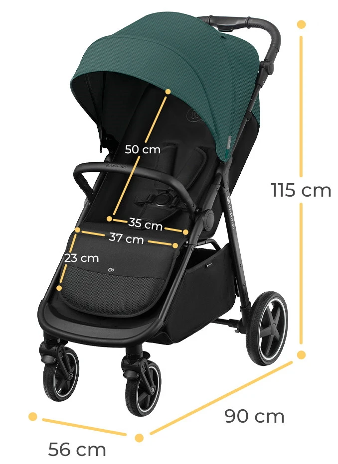 Kinderkraft Route Midnight Black Wandelwagen KSROUT00BLK0000 - Afbeelding 9