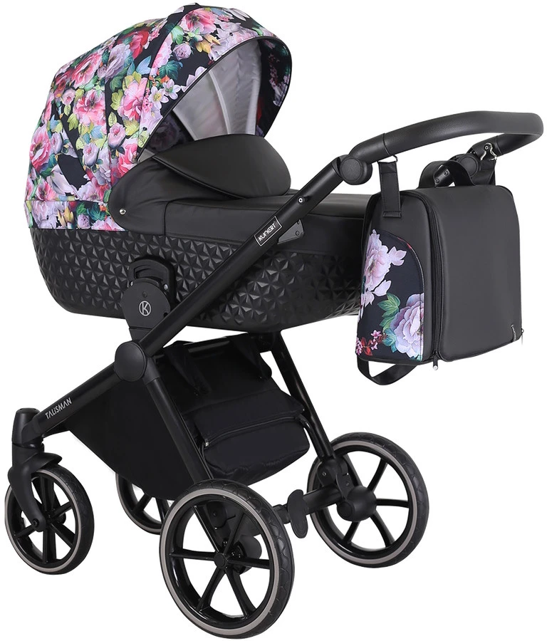 Kunert Talisman Black Flowers 2-in-1 Kinderwagen TA-01-BLACK
