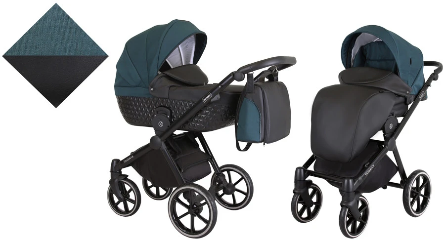 Kunert Talisman Black Green 2-in-1 Kinderwagen TA-04-BLACK - Afbeelding 3