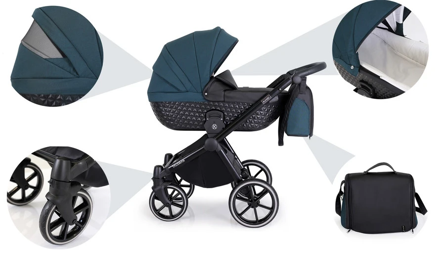 Kunert Talisman Black Green 2-in-1 Kinderwagen TA-04-BLACK - Afbeelding 16