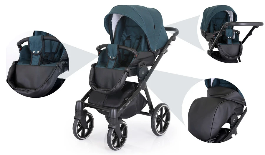 Kunert Talisman Black Green 2-in-1 Kinderwagen TA-04-BLACK - Afbeelding 17