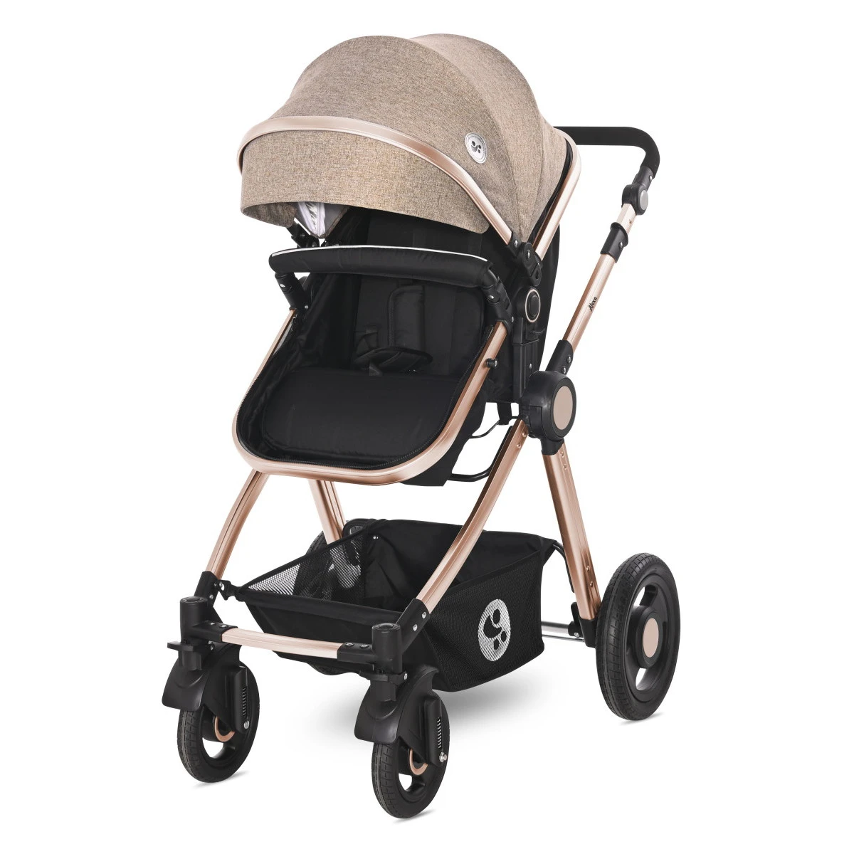 Lorelli Alexa Pearl Beige 3-in-1 Combi Kinderwagen Incl. Autostoel 1002129-2182D - Afbeelding 7