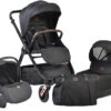 Cangaroo Macan Black 3-in-1 Combi Kinderwagen Incl. Autostoel 2826
