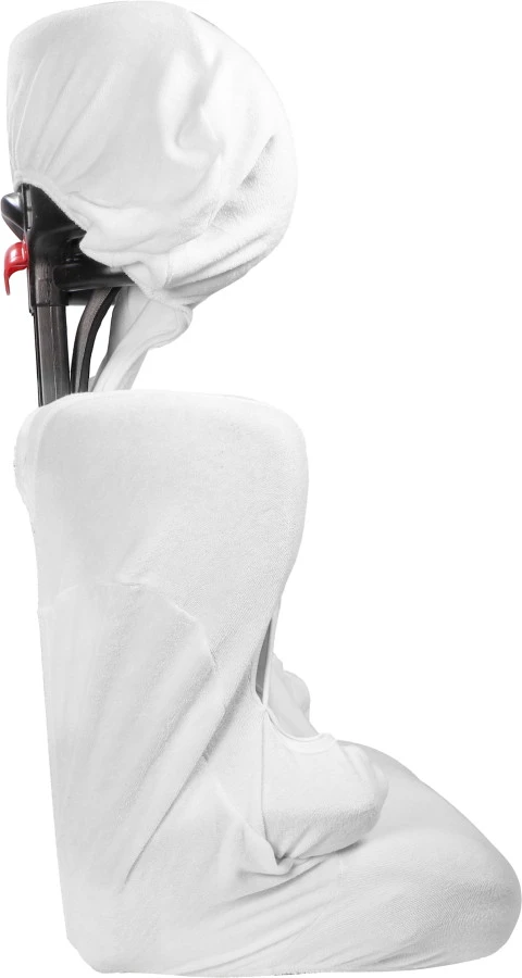 MamaLoes Badstof White Groep 2/3 Autostoelhoes ML6488 - Afbeelding 2