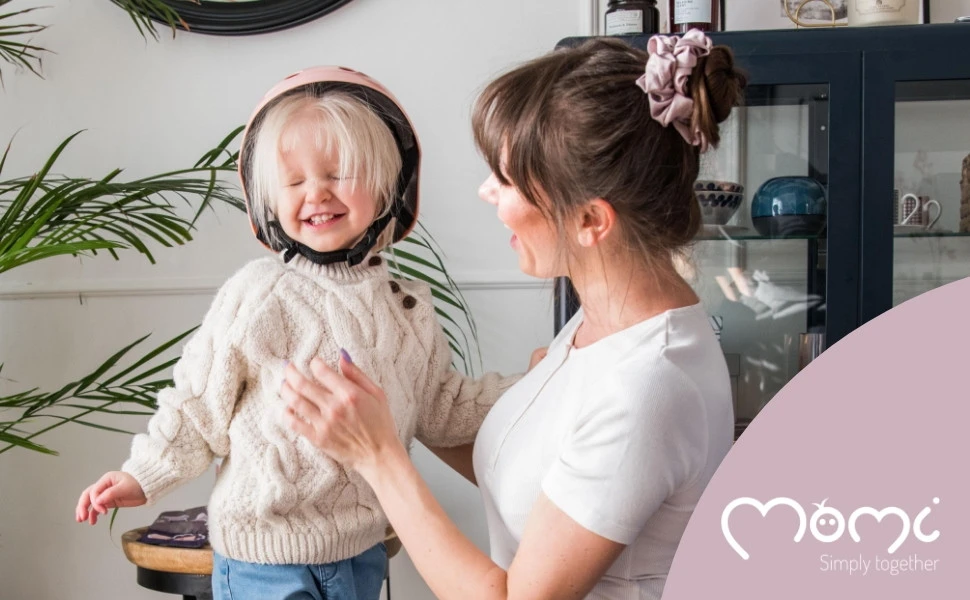 Momi Mimi Matte Grey 47-58 Cm Kinderhelm ROBI00049 - Afbeelding 6