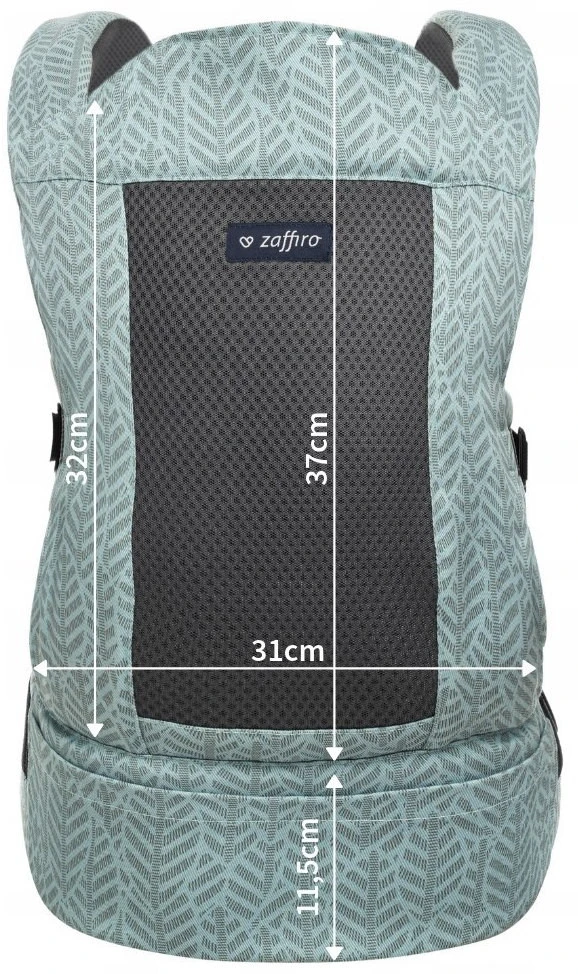 Zaffiro City Air Beige Leaves Ergonomische Draagzak 7398 - Afbeelding 5