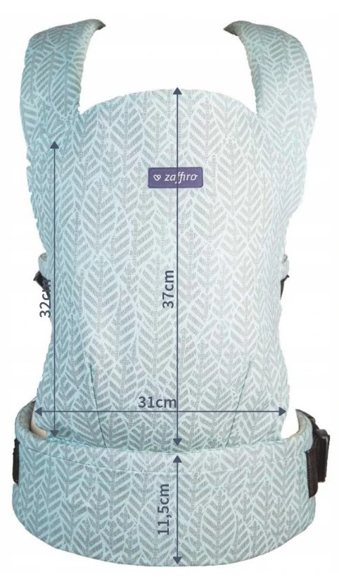 Zaffiro City Beige Leaves Ergonomische Draagzak 45394 - Afbeelding 2